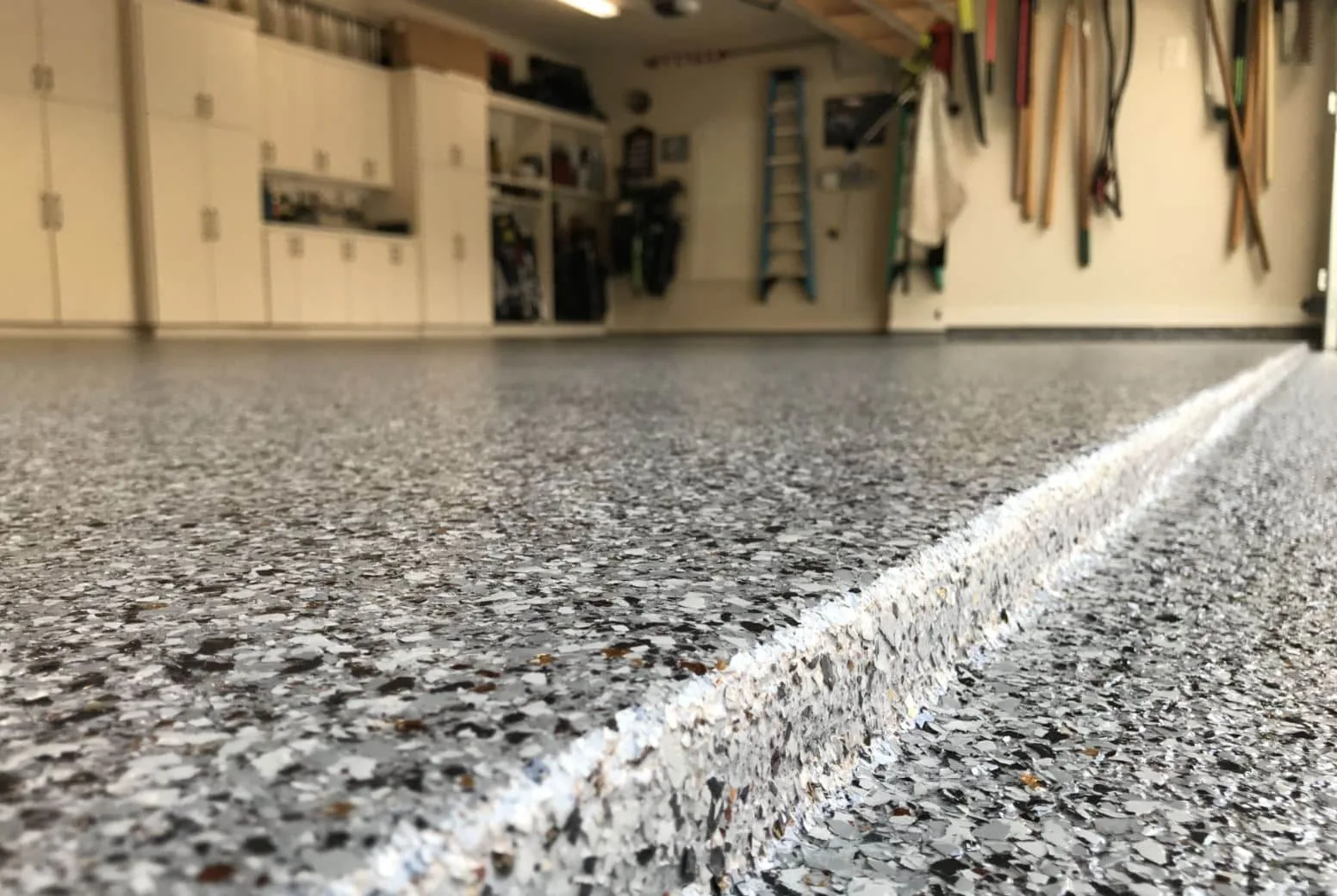 Garage floor coatings finish example